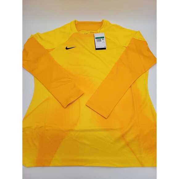 NWT Nike Dri-Fit Soccer Goal Keeper Jersey Yellow Womens XLarge DH8349-719 - Picture 2 of 5